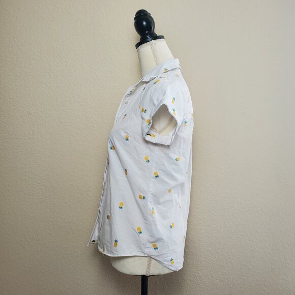 UnTuckIt Penny Pineapple Collared Blouse XS - Picture 4 of 8
